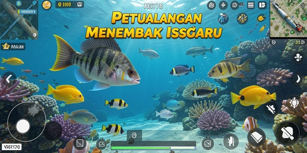 Screenshot gameplay KG778 menampilkan aksi menembak ikan yang seru.