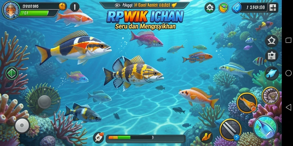 Tampilan gameplay seru Tembak Ikan di RPWIN.