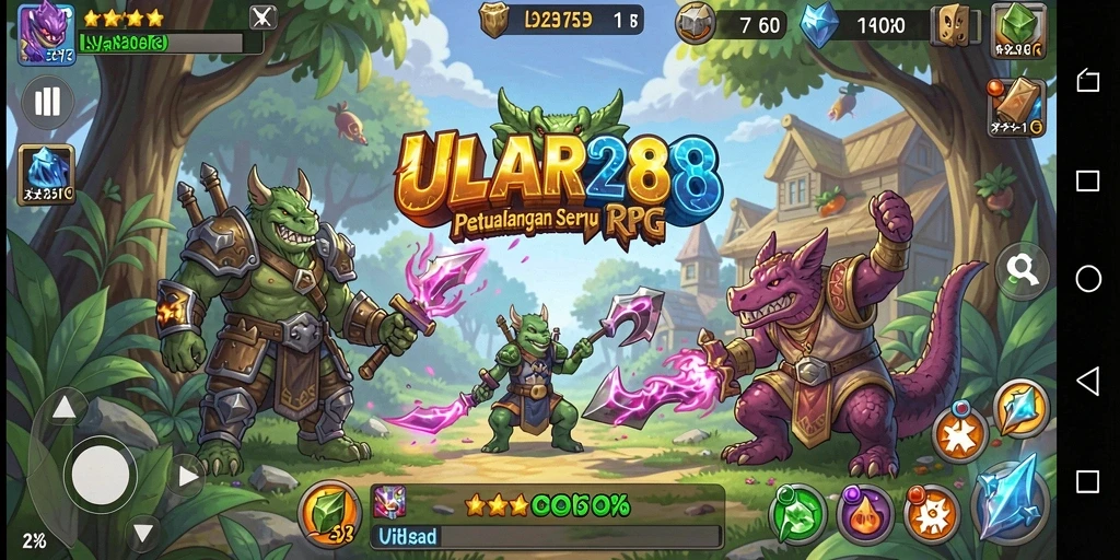 Tampilan gameplay ULAR288 yang menarik dengan aksi RPG seru.